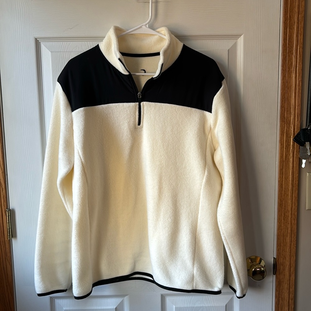 Zyia Fleece Quarter Zip Sweatshirt Large